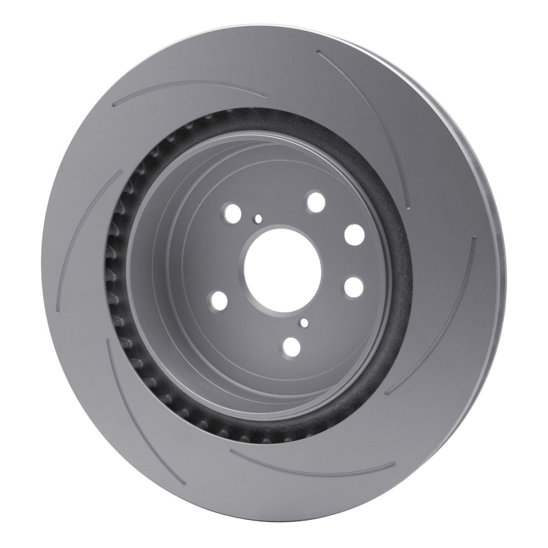 Lexus GS F Brake Rotor (1) - Left Rear - R1 Concepts - GeoSPEC Coated Rotor - Slotted - `15-`22